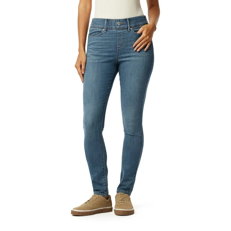 Levi Strauss Signature Women's Shaping Perfect Pull On Skinny Jeans | Walmart (US)