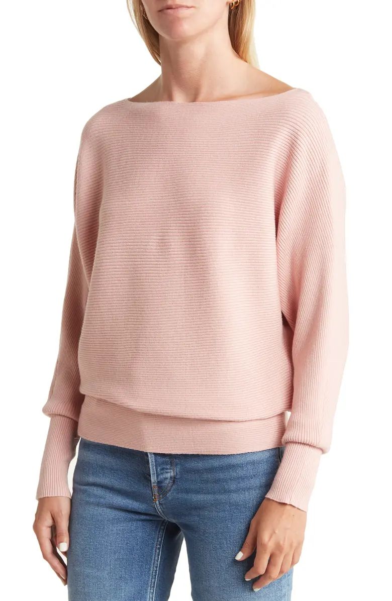 Belldini Boat Neck Horizontal Rib Pullover | Nordstromrack | Nordstrom Rack