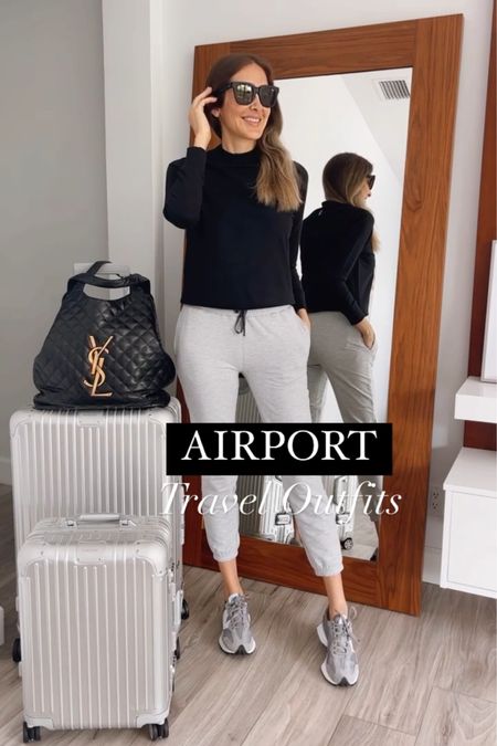 Ultra comfortable and stretchy joggers and sweater 
Amazed by the quality 
Runs true to size, wearing a size small 


#LTKstyletip #LTKtravel #LTKunder100