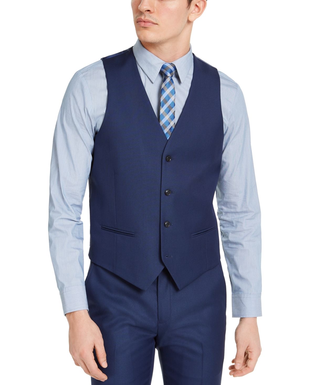 Alfani Men's Slim-Fit Stretch Solid Suit Vest, Created for Macy's | Macys (US)
