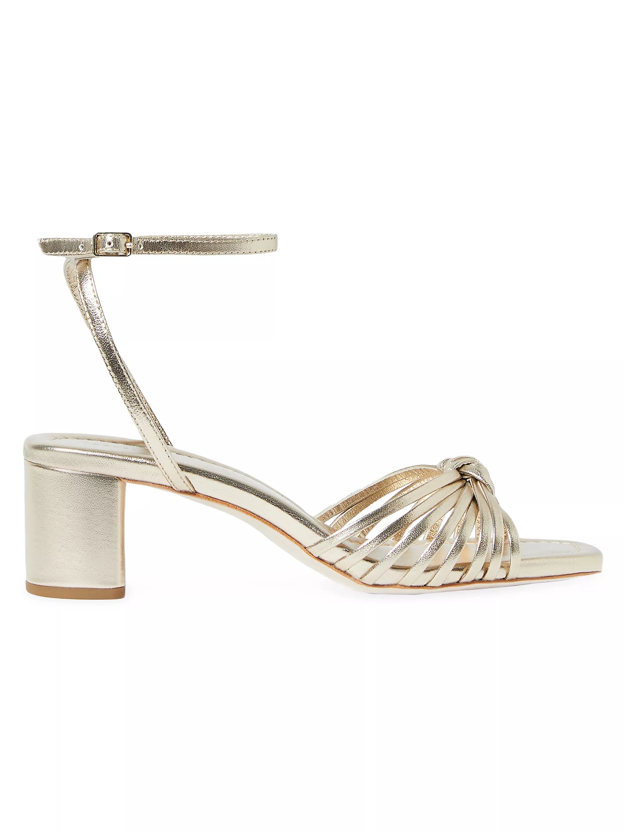 Olivia 55MM Leather Knot Sandals | Saks Fifth Avenue