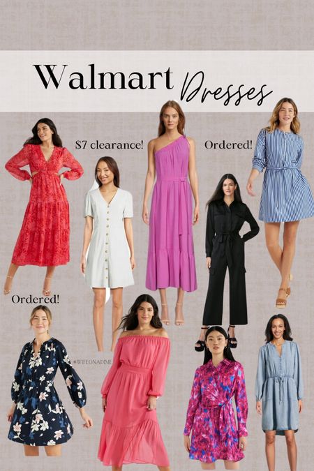 Pretty spring dresses at Walmart! Easter dresses on a budget. Family photo dress. Dresses in clearance. 

#LTKmidsize #LTKover40 #LTKworkwear