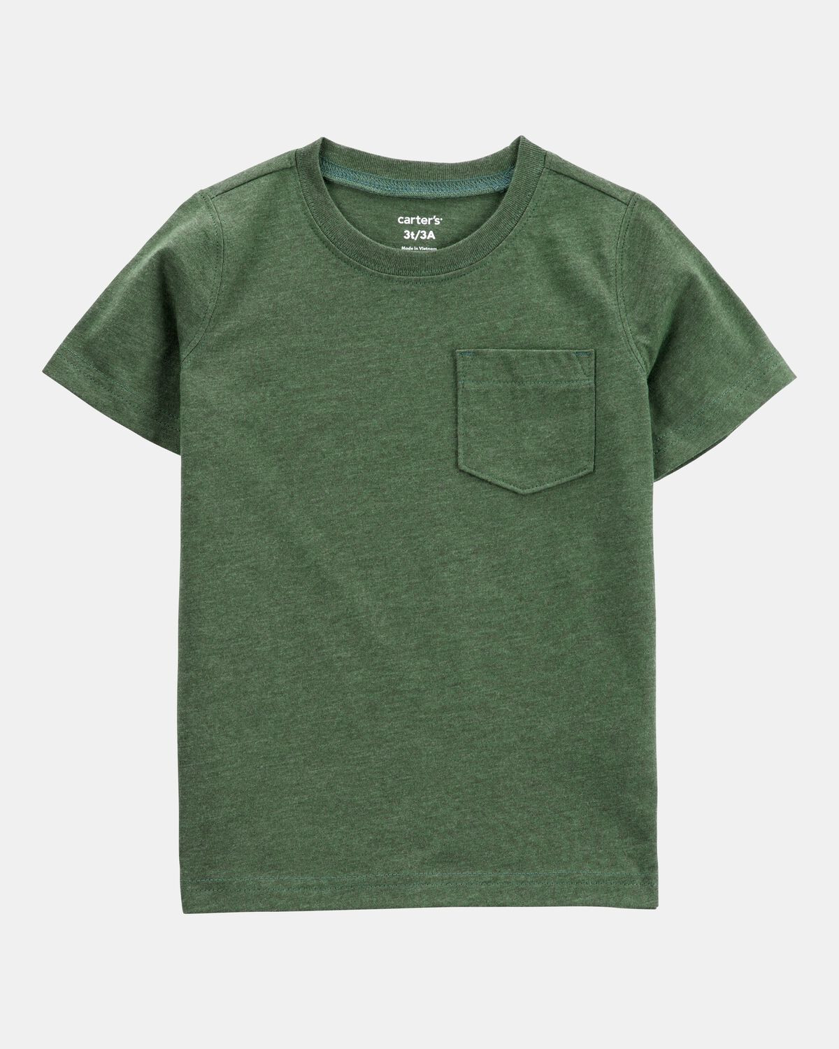 Toddler Boy Solid Short-Sleeve Tee - Green | Carter's Inc