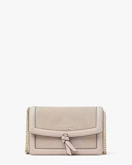 Knott Leather & Suede Flap Crossbody | Kate Spade (US)