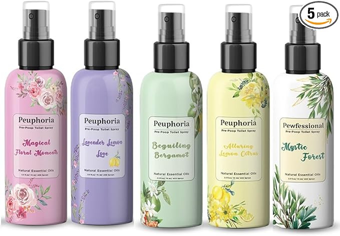 Pre Poo Toilet Spray, Poop Spray for toilet, Bathroom Odor Eliminator and Air Freshener, 2.5 Ounc... | Amazon (US)