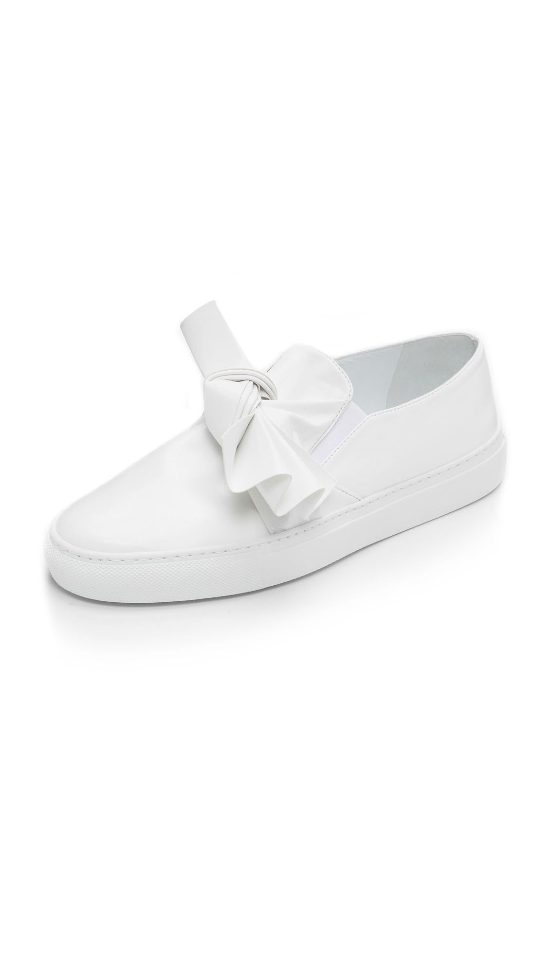 Cedric Charlier Faux Leather Sneakers - White | Shopbop