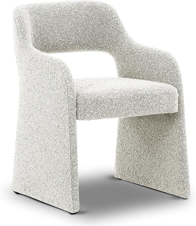POLY & BARK Chios Dining Chair, Black & White Boucle | Amazon (US)