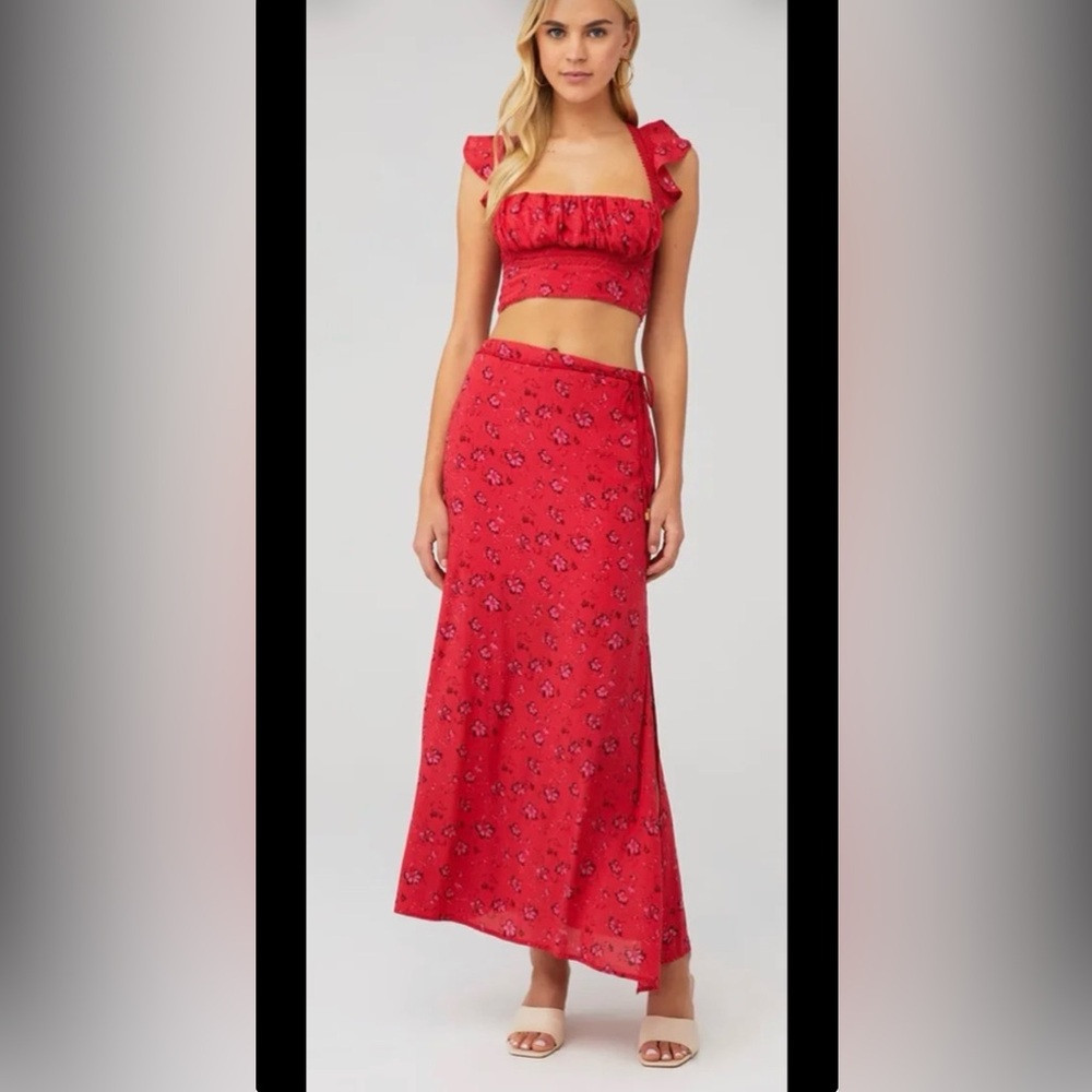 Free People Bijou Set in Cherry Combo size 0 | Poshmark