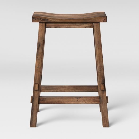 Halifax Farmhouse Wood Counter Height Barstool - Threshold™ | Target