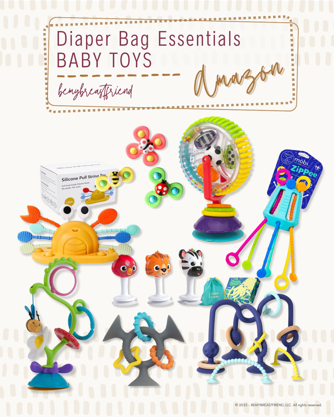Amazon | Diaper Bag Essentials - BABY TOYS 

 #LTKmomlife #LTKBaby #LTKKids
