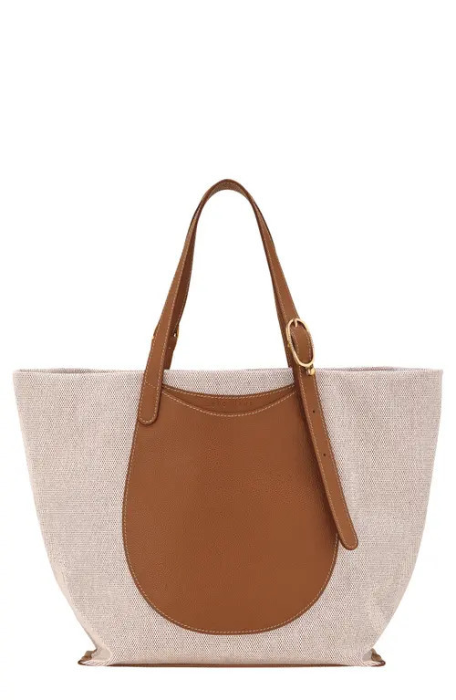 Longchamp Complice Canvas & Leather Tote in Caramel at Nordstrom | Nordstrom