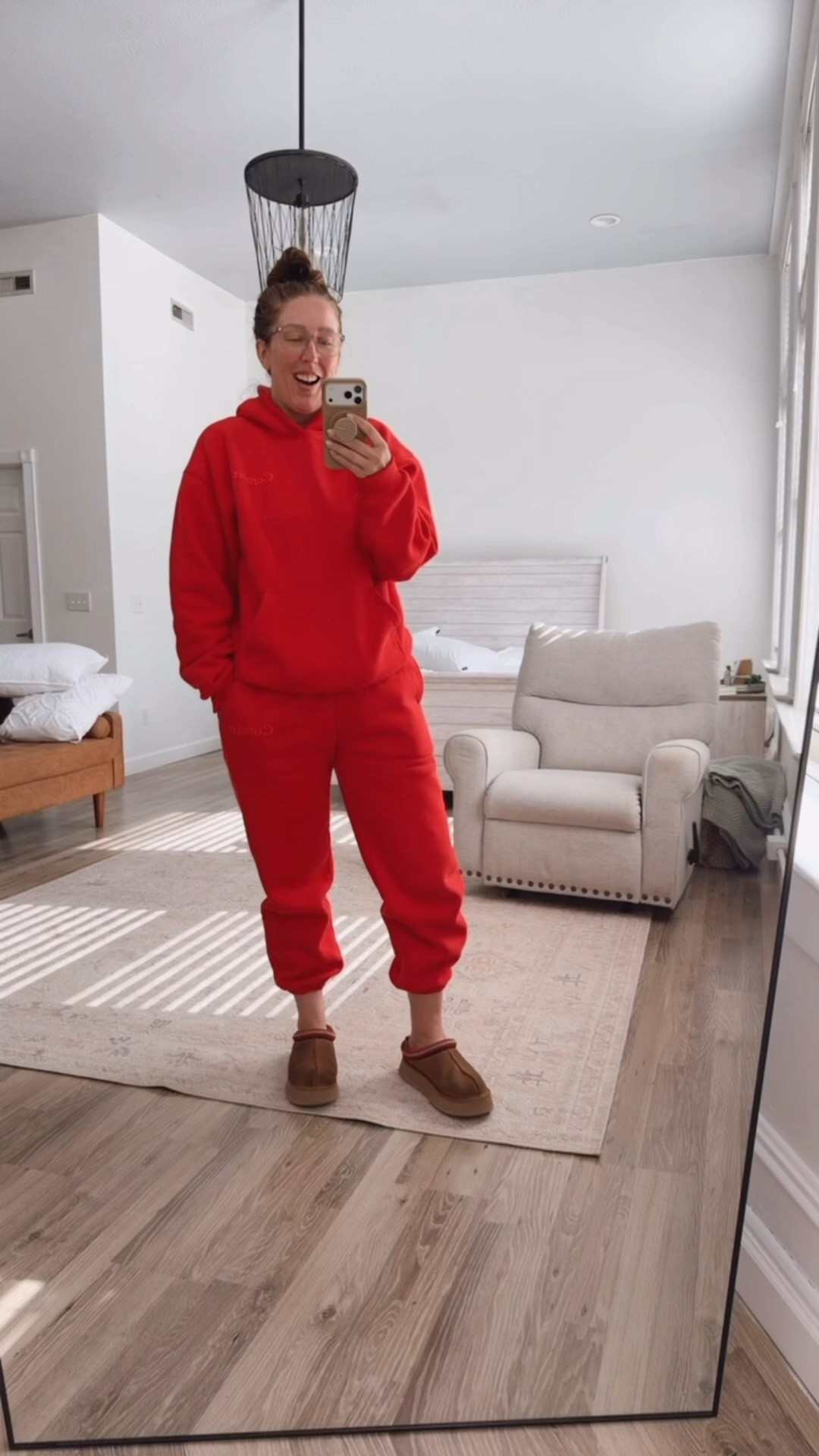Cozy day of no classes and prepping for the new year so Comfrt was the obvious choice! I went with size large and I am typically a size 10. If I wanted to be more oversized I could easily wear the XL.

#LTKootd #LTKTall #LTKMidsize