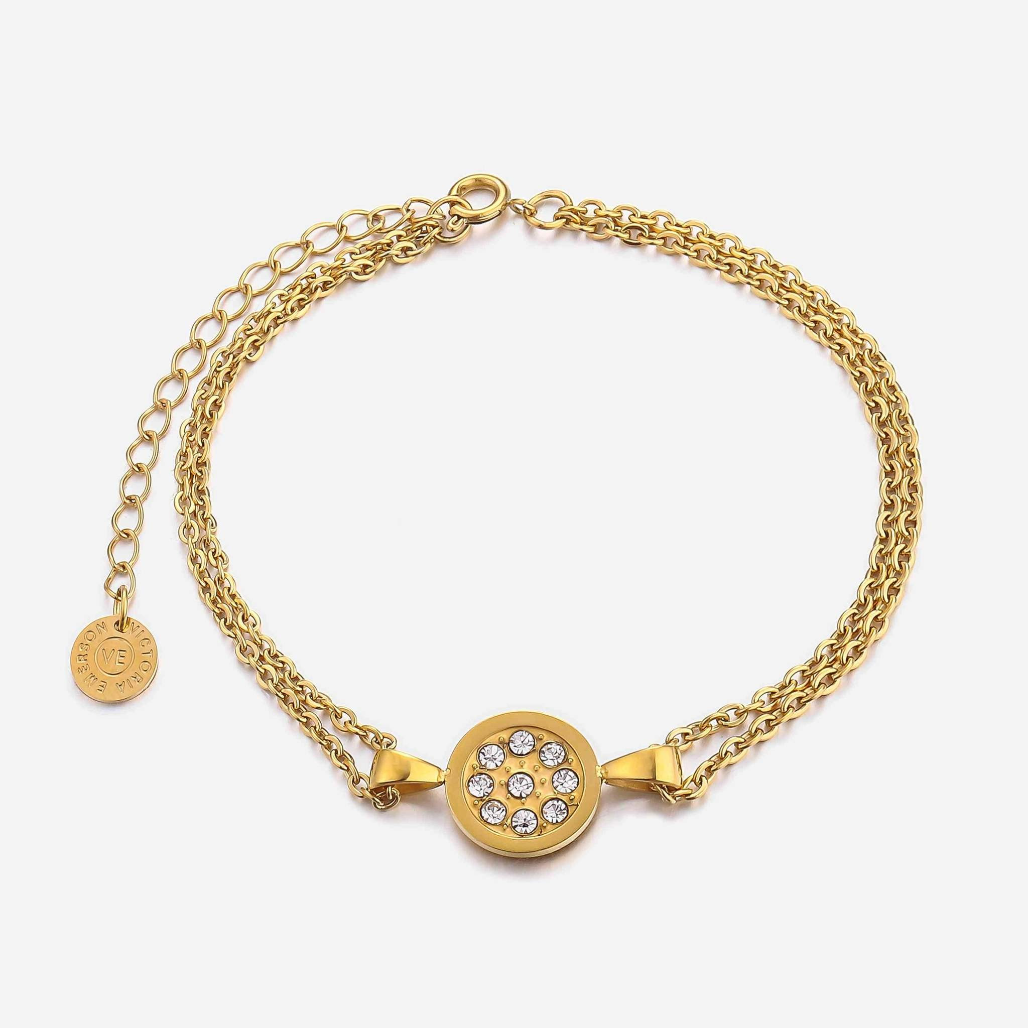 Aria Dainty Bracelet -Circle | Victoria Emerson