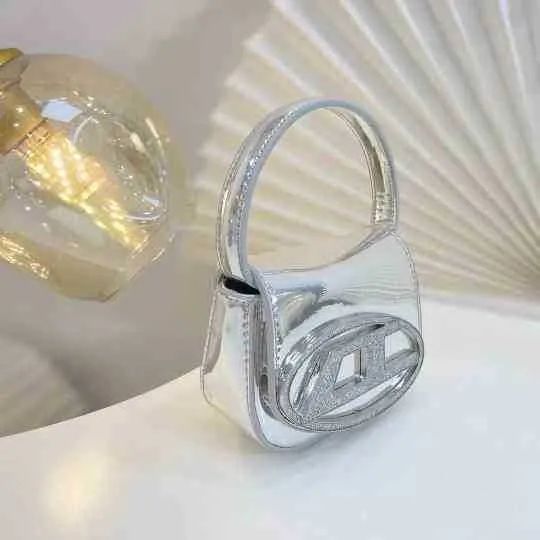 Die Luxury Evening Bags Women SILVER Top Handle Purse Half Round Design Brand Leather Underarm Fl... | DHGate