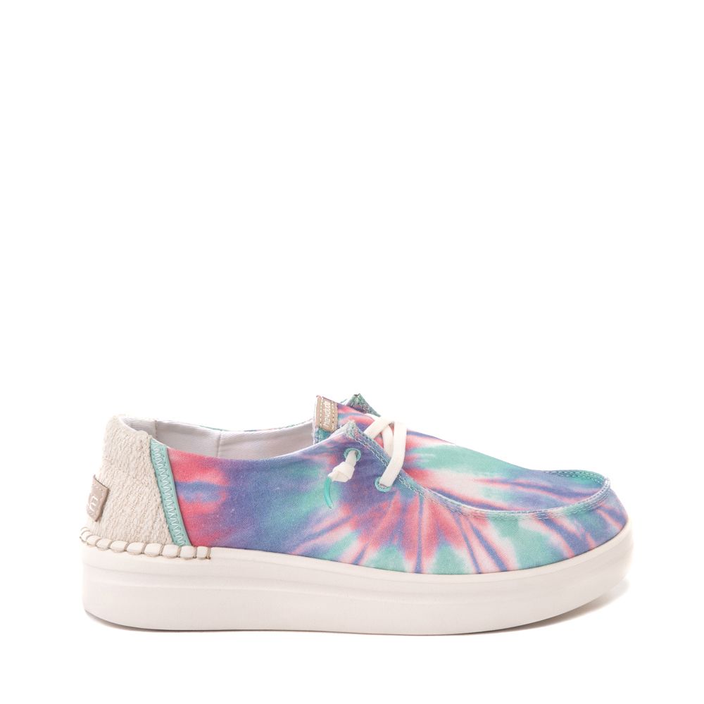 Womens Hey Dude Wendy Rise Platform Slip On Casual Shoe - Candy Tie Dye | Journeys