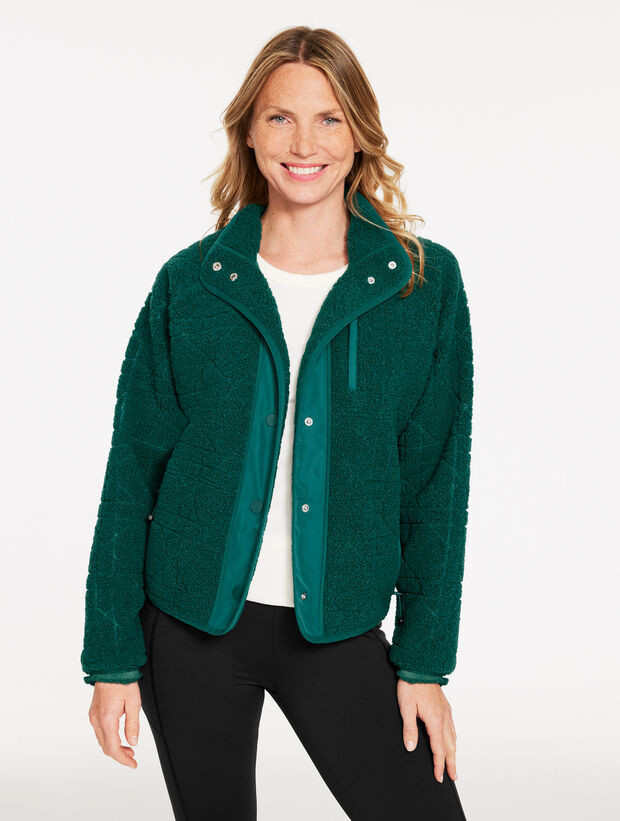 Embossed Sherpa Jacket | Talbots