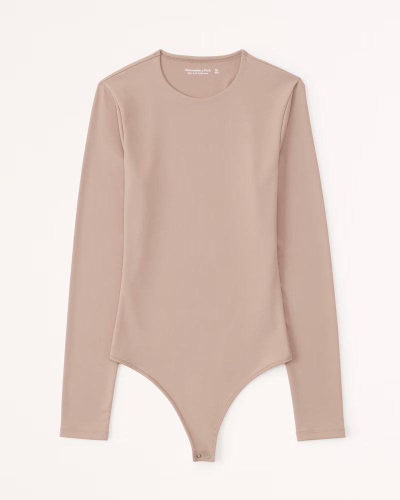 Women's Long-Sleeve Seamless Fabric Crew Bodysuit | Women's Clearance | Abercrombie.com | Abercrombie & Fitch (US)