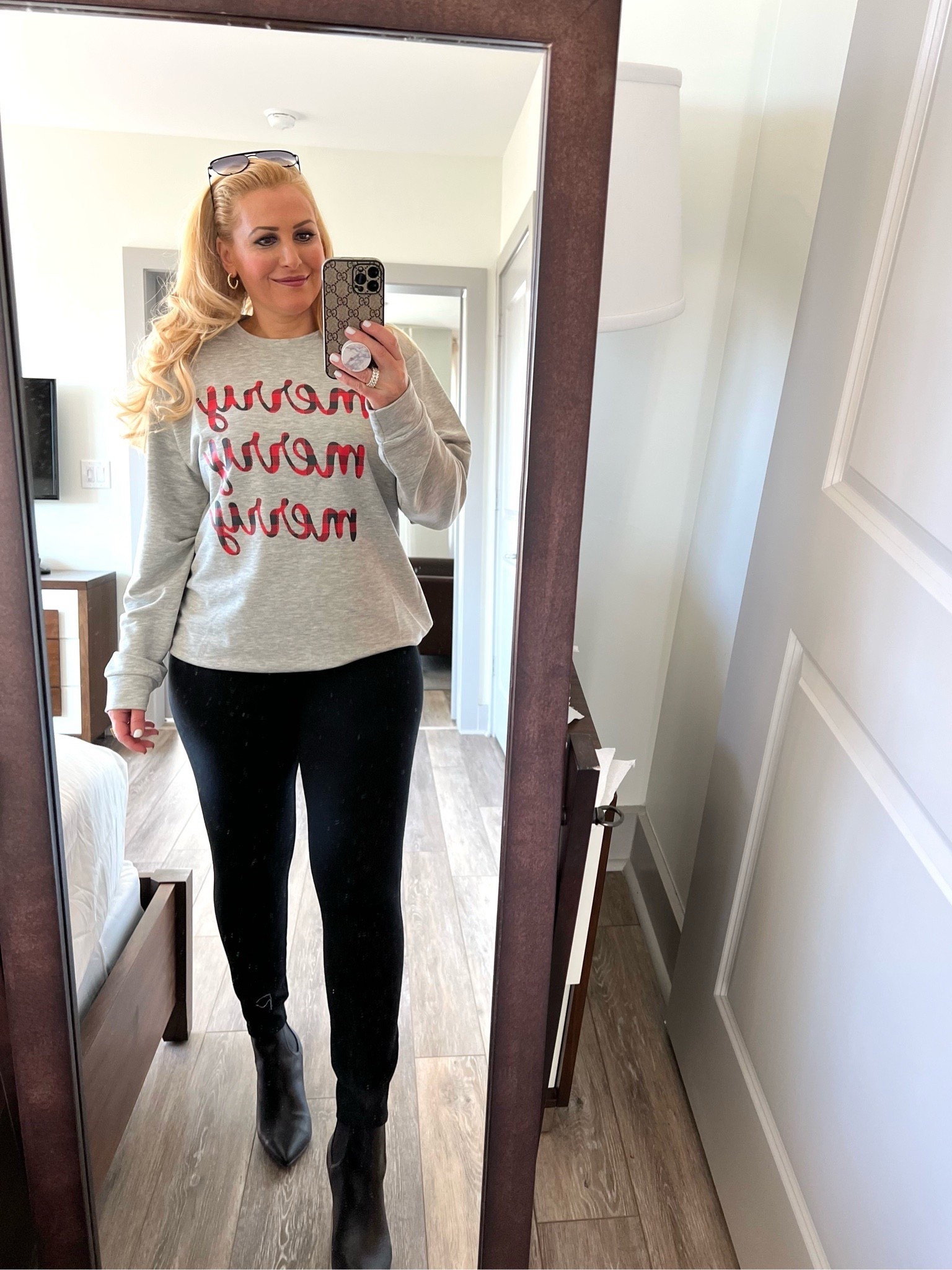 Gift guide:  Christmas outfit, gift guide, gift guides, gifts for her, gift guide for her, gift ideas for her, gift ideas, holiday gifts, holiday gifting, holiday gift, holiday gift guide, gift guides, gift, gifts, holiday season, holiday gifts 2025


Sweatshirt XL (Runs small, size up)
Leggings Large



#LTKSeasonal #LTKStyleTip #LTKFindsUnder100 #LTKOver40 #LTKWorkwear #LTKU #LTKSaleAlert #LTKFindsUnder50 #LTKGiftGuide #LTKHoliday #LTKMidsize #LTKTravel #LTKActive #LTKFamily