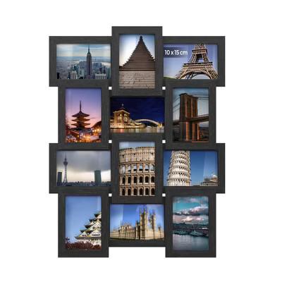 SONGMICS Collage Picture Frames, 4x6 for Wall Decor Set of 12, Multi Family Photo for Gallery Decor, Hanging Display, Assembly Required, Ink Black | Target