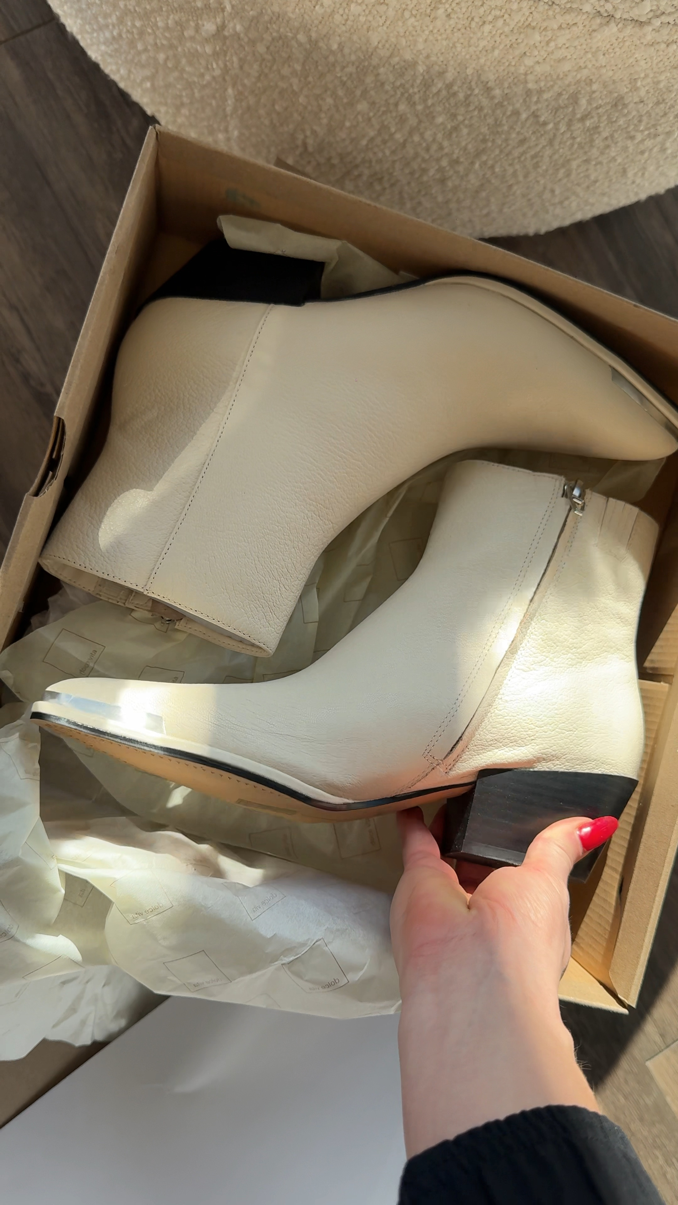 The ultimate cream booties 😍 I love the metal detailing and black heel - so chic. On sale right now! 

#LTKSaleAlert #LTKGiftGuide #LTKShoeCrush