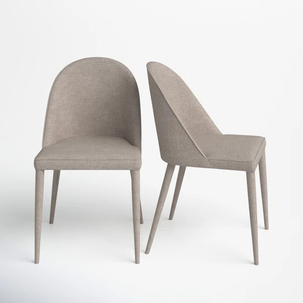 Matrona Upholstered Side Chair in Beige (Set of 2) | Wayfair North America