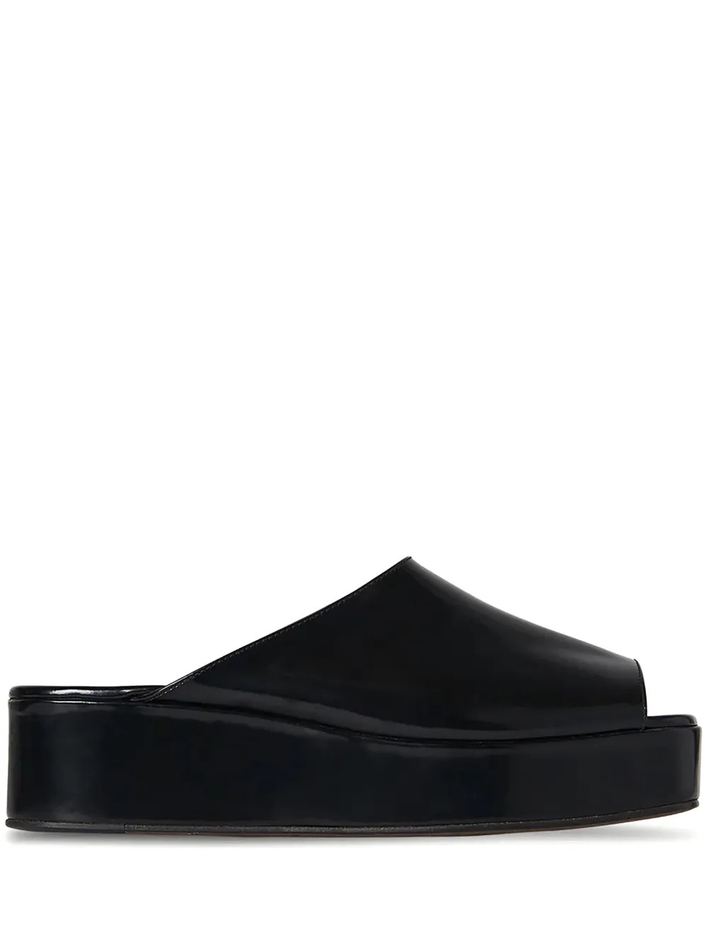 The Row Emi Flatform Sandals | Black | FARFETCH | Farfetch Global