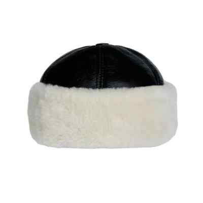Winter Warm Sheepskin Leather Fur Beanie Hat Soft Knit Skull Cap for Men & Women | eBay US