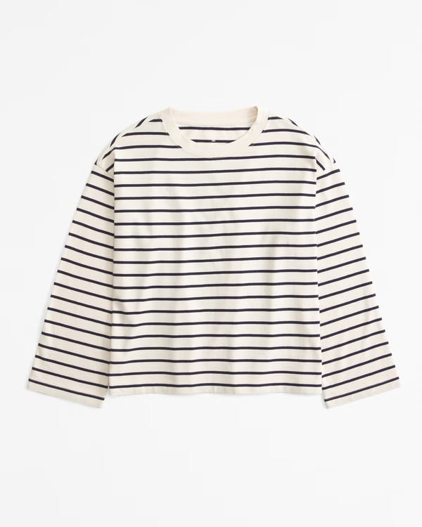Jersey Long-Sleeve Easy Tee | Abercrombie & Fitch (US)