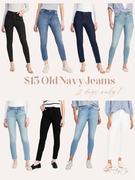 For two days only, find select jeans at Old Navy for only $15!!! These include straight leg and skinny jeans in high waist and mid rise. 



#LTKsalealert #LTKstyletip #LTKunder50