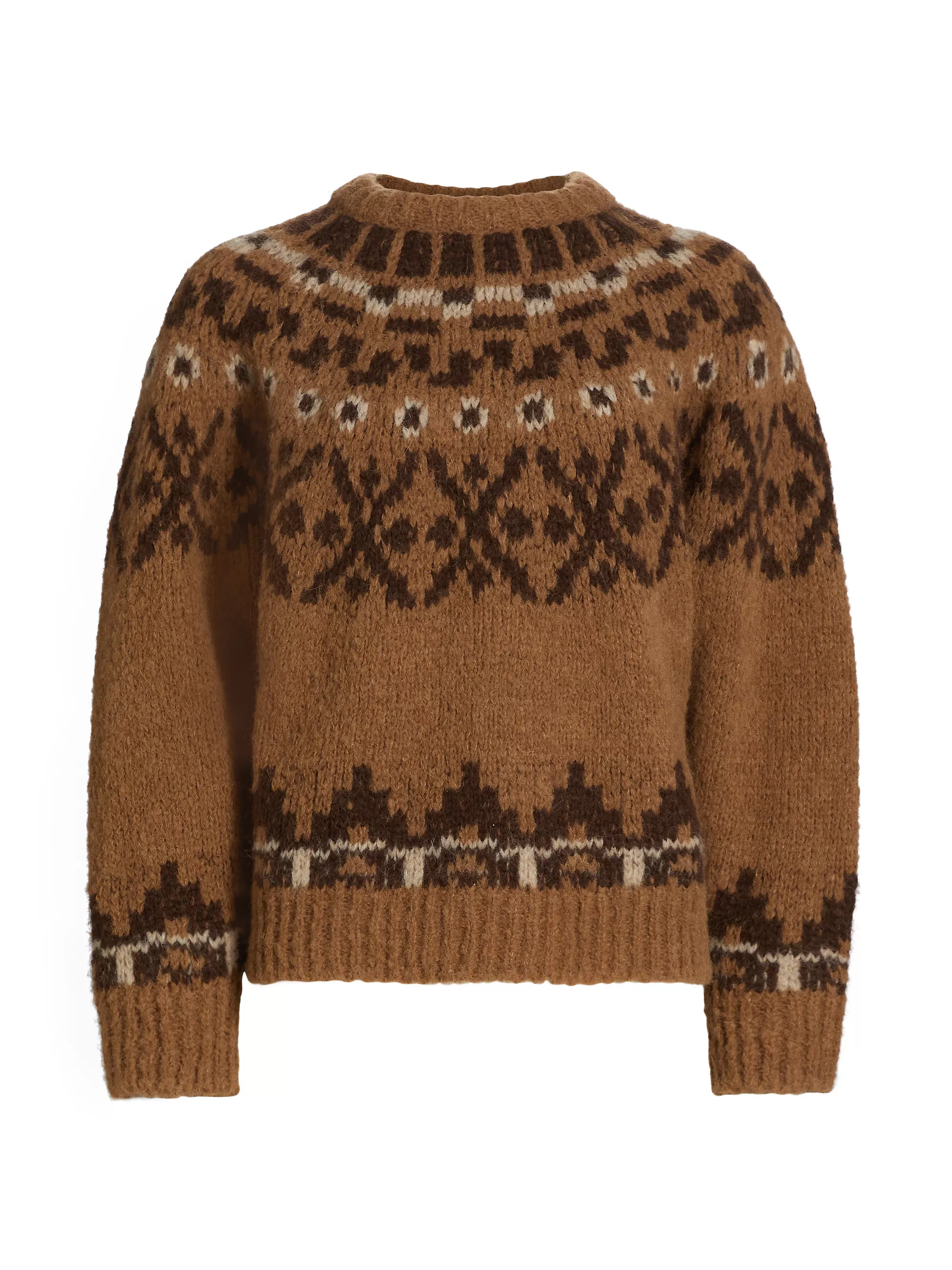 Frame Fair Isle Alpaca Sweater | Saks Fifth Avenue | Saks Fifth Avenue
