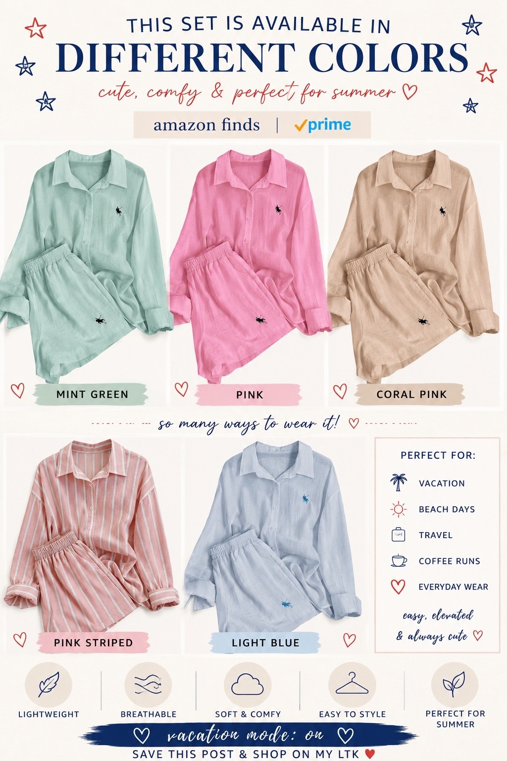 Summer outfit, sets