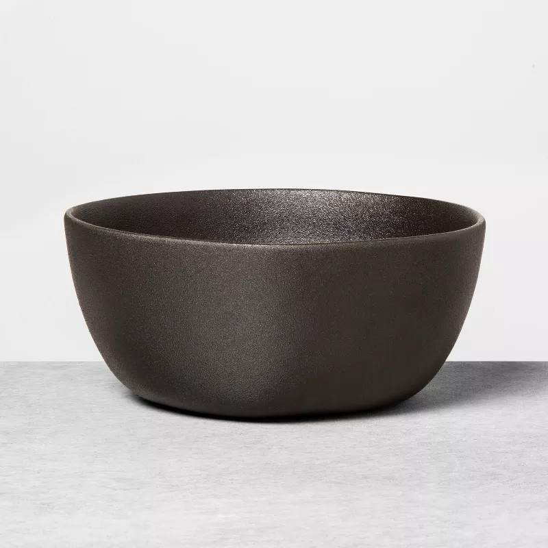 Stoneware Serve Bowl Black - Hearth & Hand with Magnolia | Target