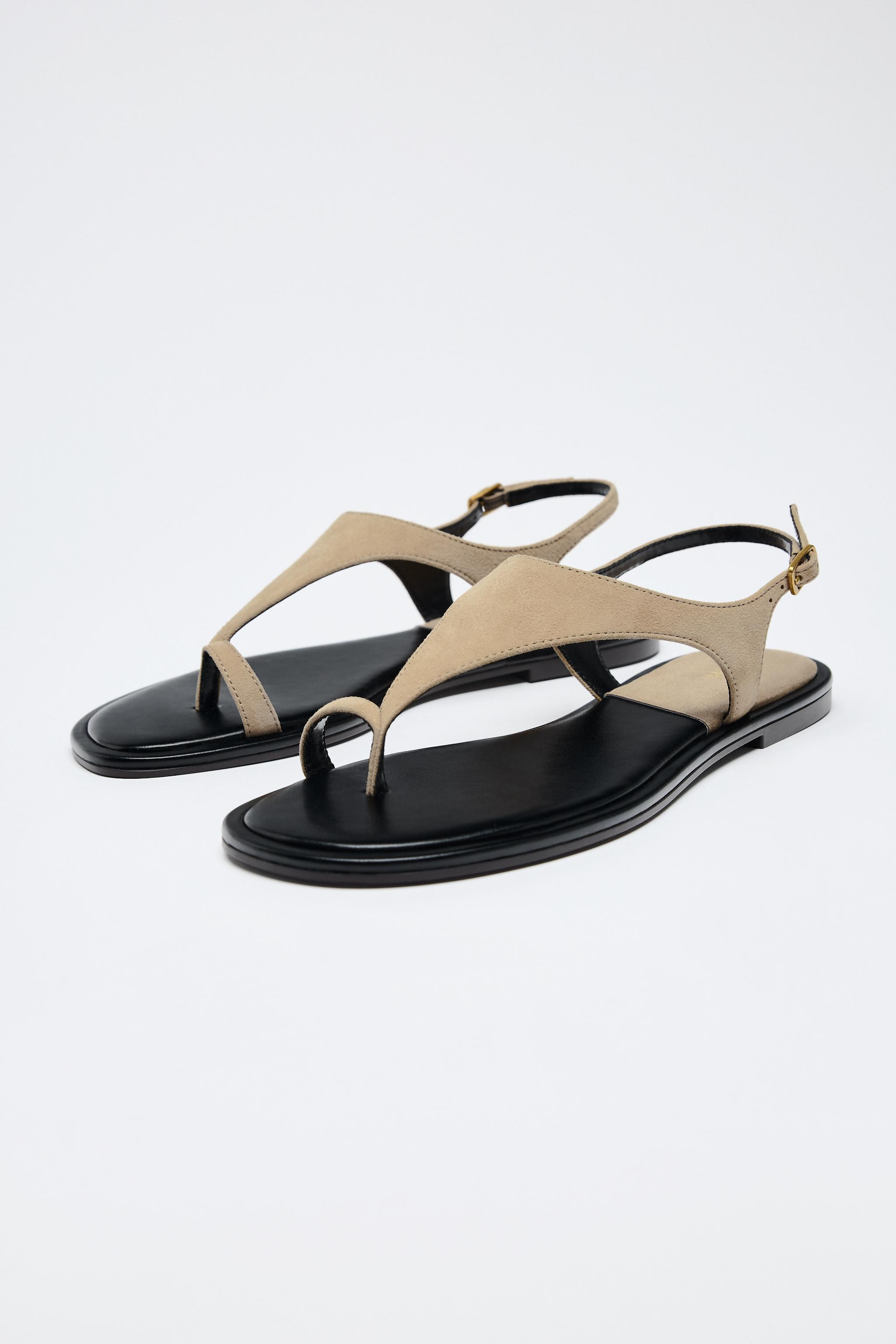 SUEDE TOE SANDALS | Zara US