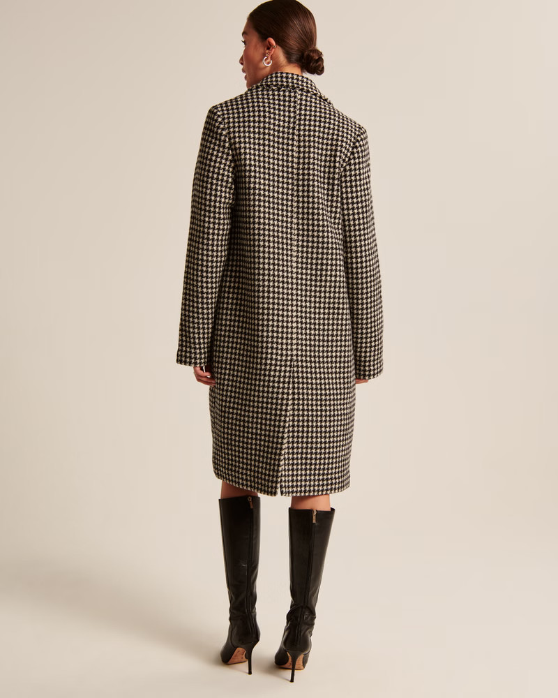 Women's Wool-Blend Mod Coat | Women's New Arrivals | Abercrombie.com | Abercrombie & Fitch (US)