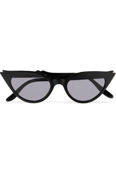 Illesteva - Isabella Cat-eye Acetate Sunglasses - Black | NET-A-PORTER (US)