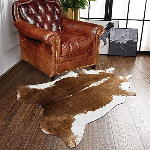 BENRON Premium Cow Print Rug, 43x27 Inches Small Faux Cowhides Western Rugs, Cute Animal Print Rugs  | Amazon (US)