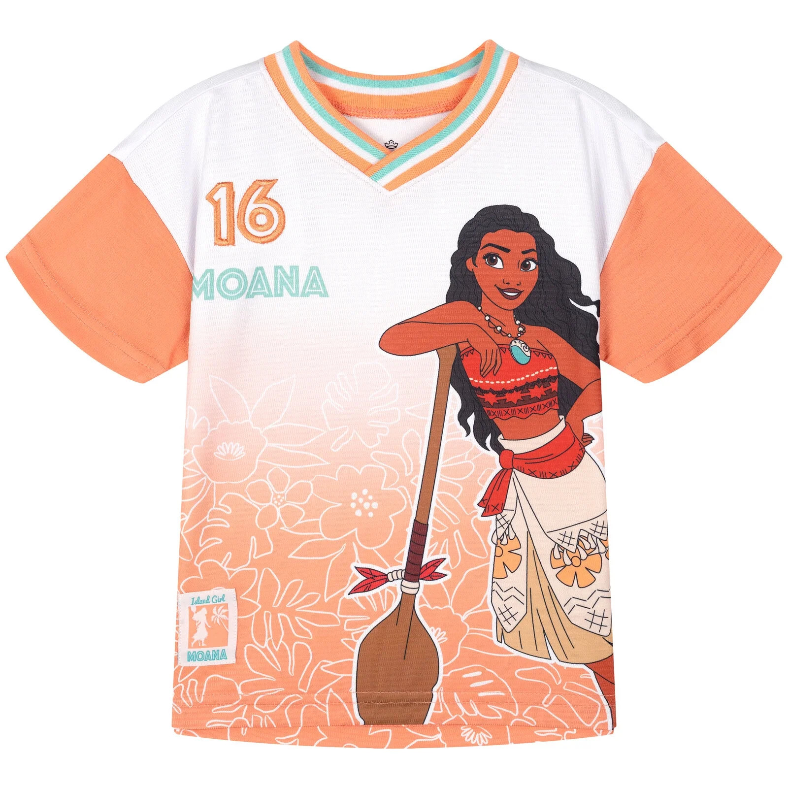 Disney Moana Mesh Soccer Jersey Athletic T-Shirt Toddler to Big Kid | Walmart (US)