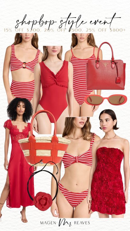 Shopbop style event! Up to 25% off- shop all things RED

#LTKswim #LTKtravel #LTKsalealert