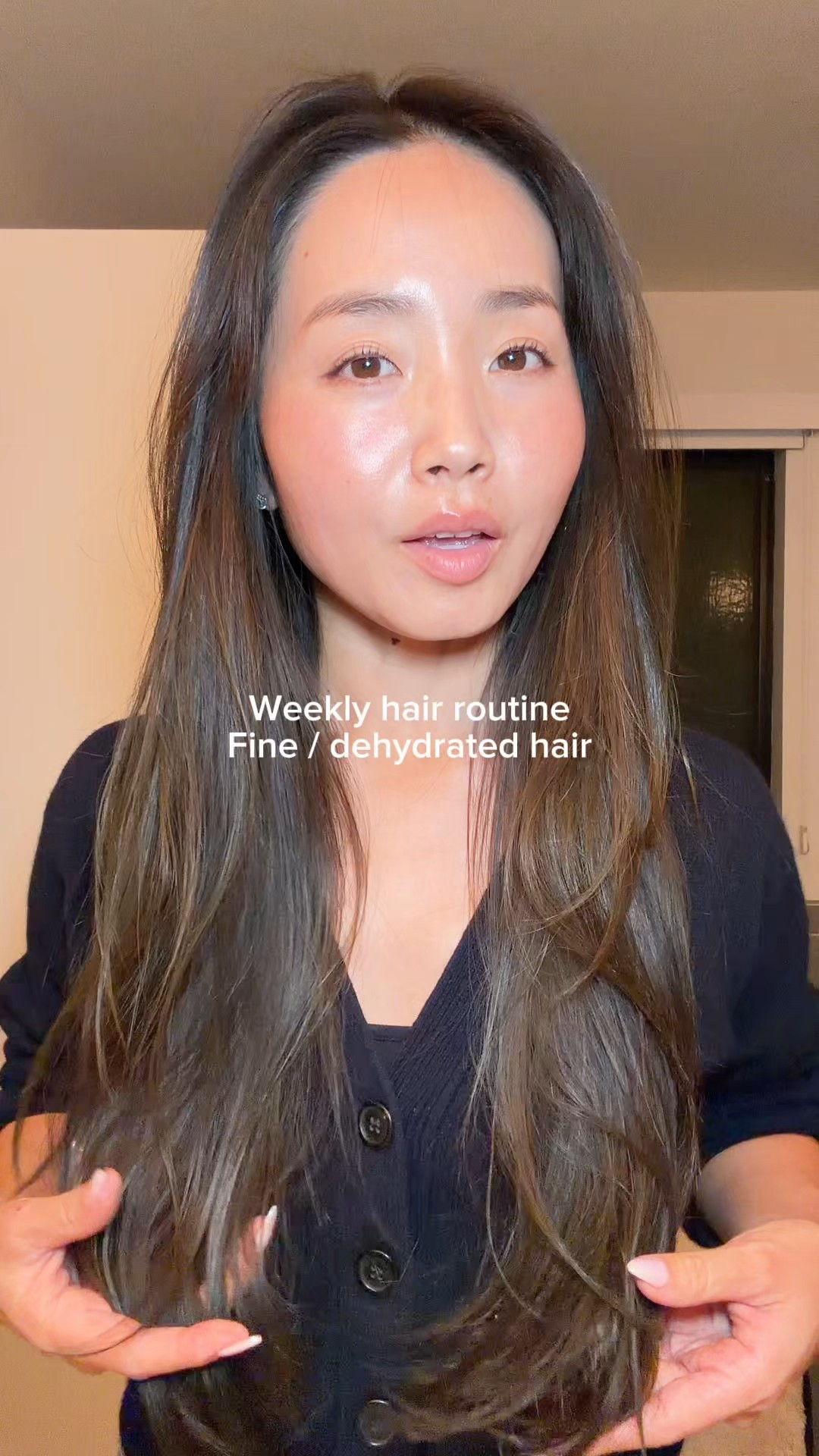 Weekly hair routine #haircare #k18 #hairroutine