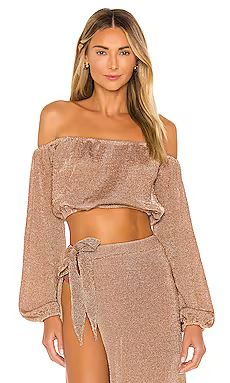 Lovers + Friends Nayelli Top in Gold from Revolve.com | Revolve Clothing (Global)