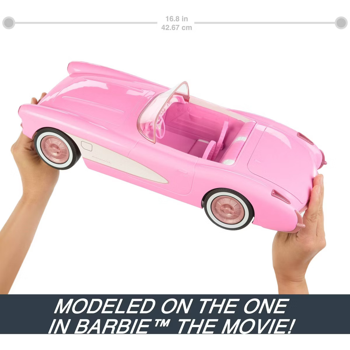 Hot Wheels RC Barbie Corvette Remote Control Car from Barbie: The Movie | Target