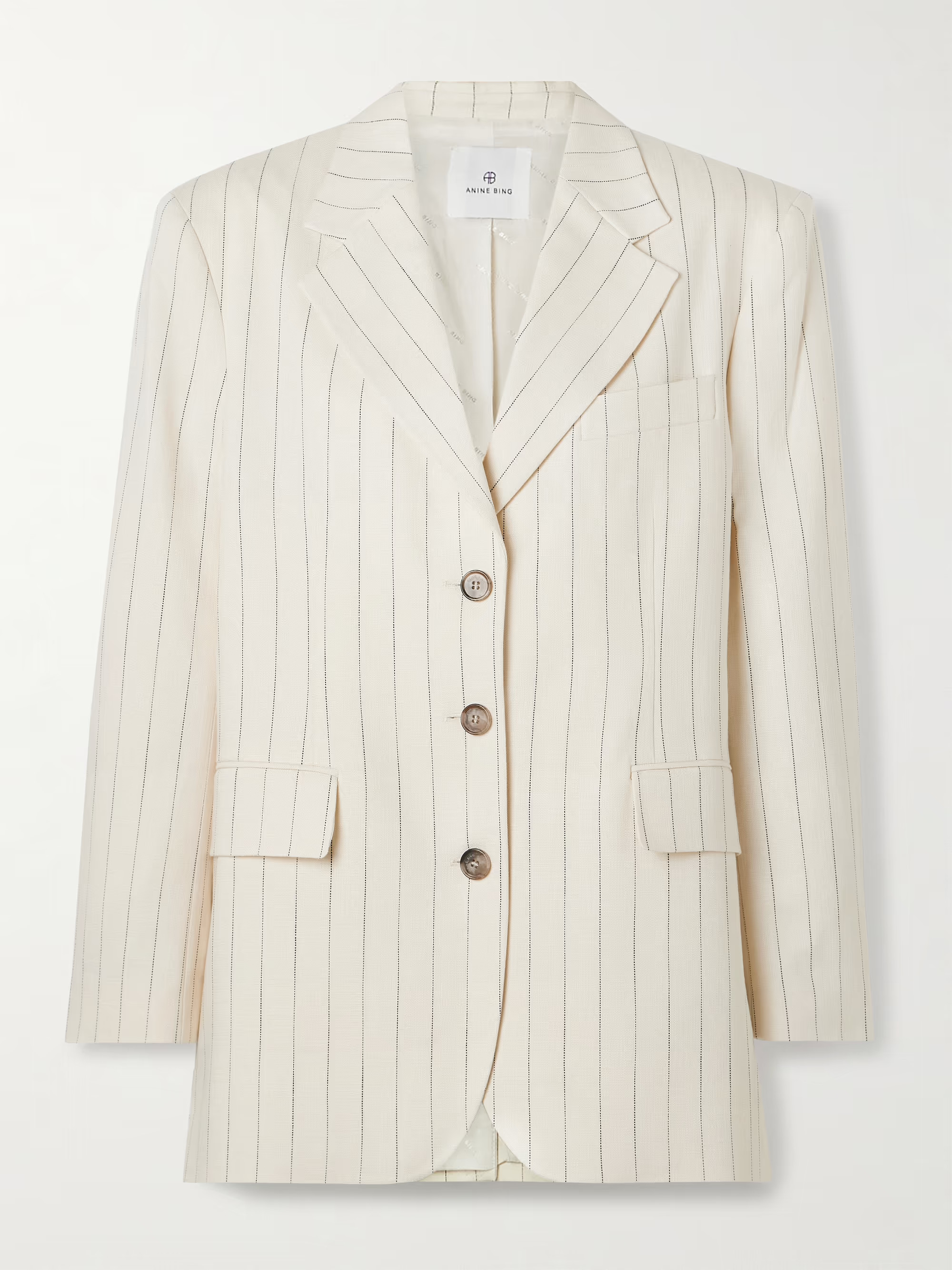 Sara oversized pinstriped woven blazer | NET-A-PORTER APAC