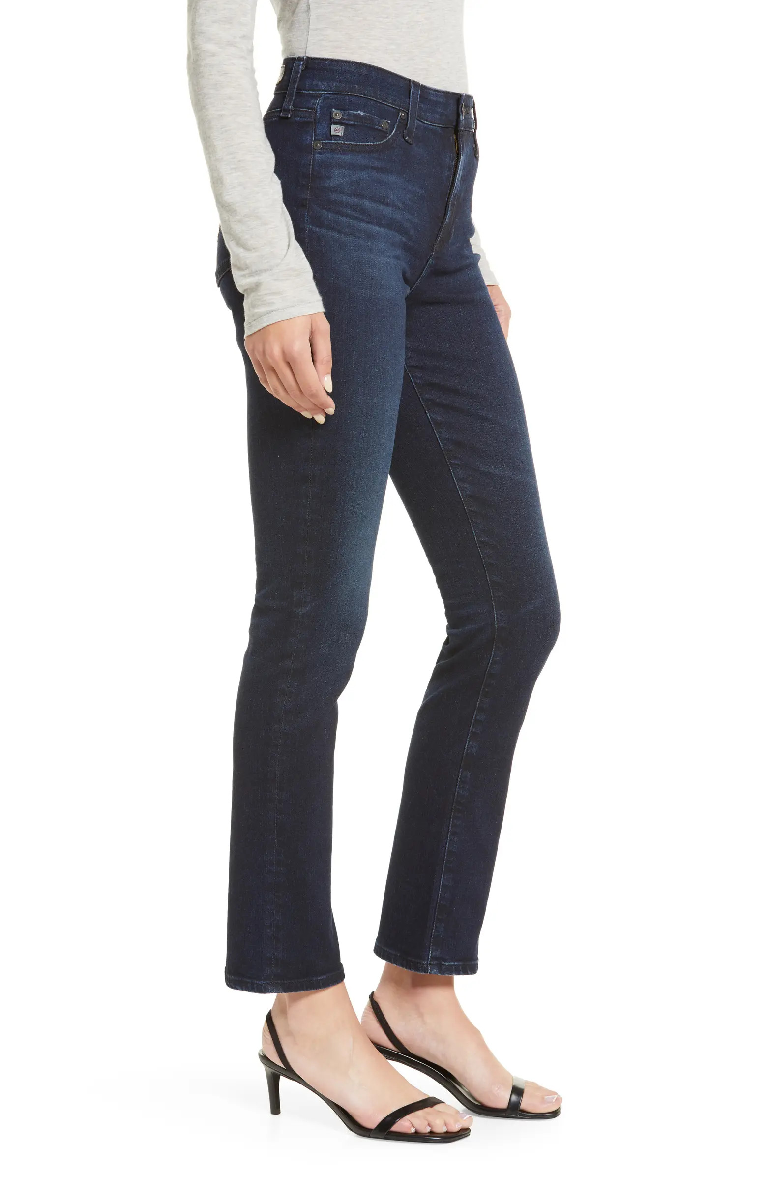 Mari High Waist Slim Straight Leg Jeans | Nordstrom