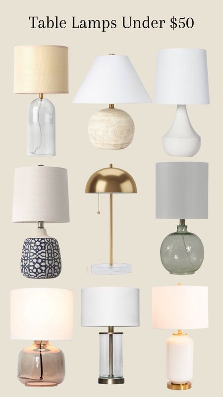 Table Lamps Under $50 #tablelamps #homedecor #interiordesign #decor #lamp

#LTKhome #LTKunder50 #LTKstyletip