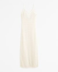 Crochet-Style Midi Dress Coverup | Abercrombie & Fitch (US)