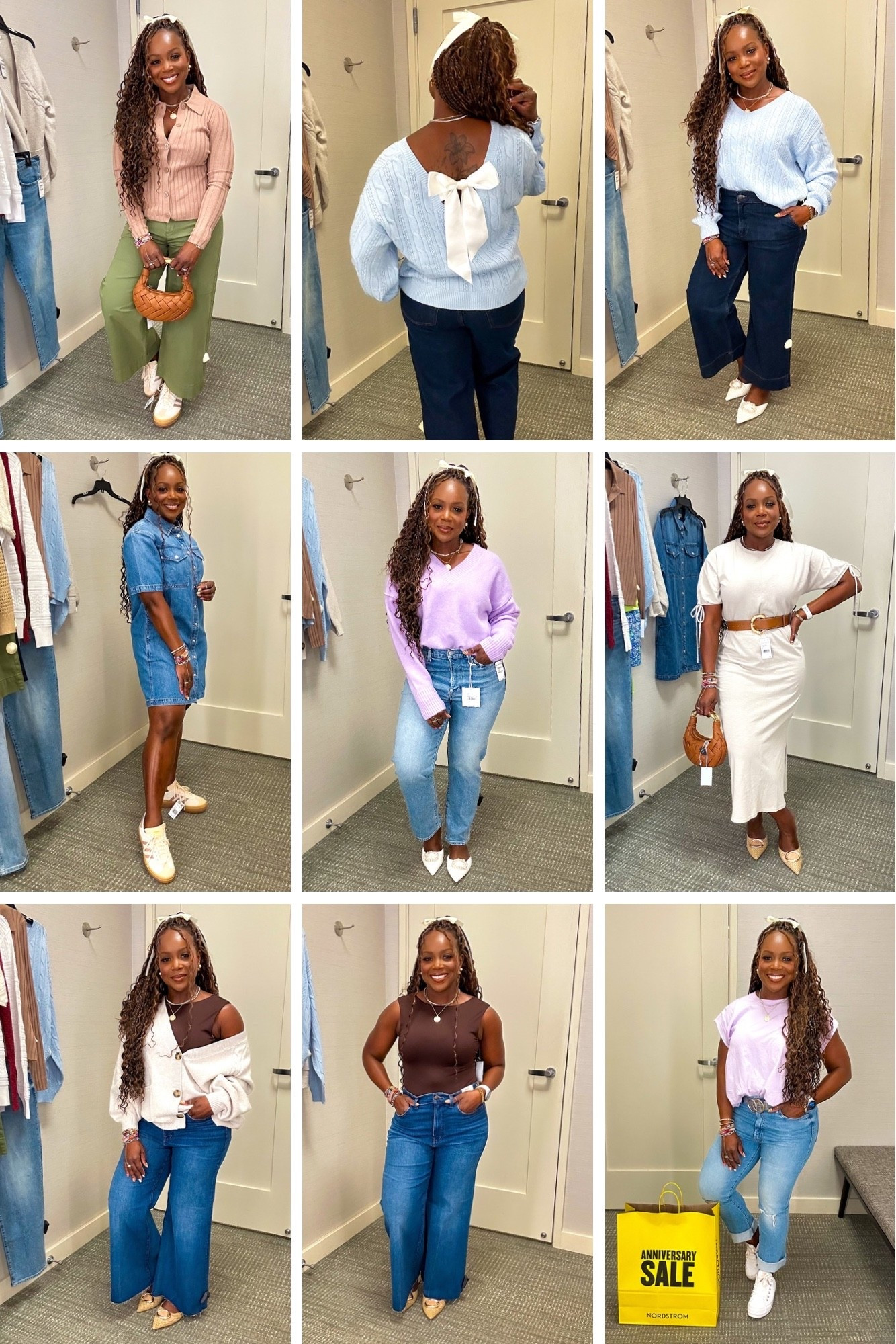 Nordstrom Anniversary sale in store try on - all are petite friendly

Sizing Details:
XS in tan dress
Medium in all tops
Jeans - size 8/29
Sneakers: size 7.5
Slides: size 9 (runs narrows)

#LTKStyleTip #LTKPetite #LTKSaleAlert