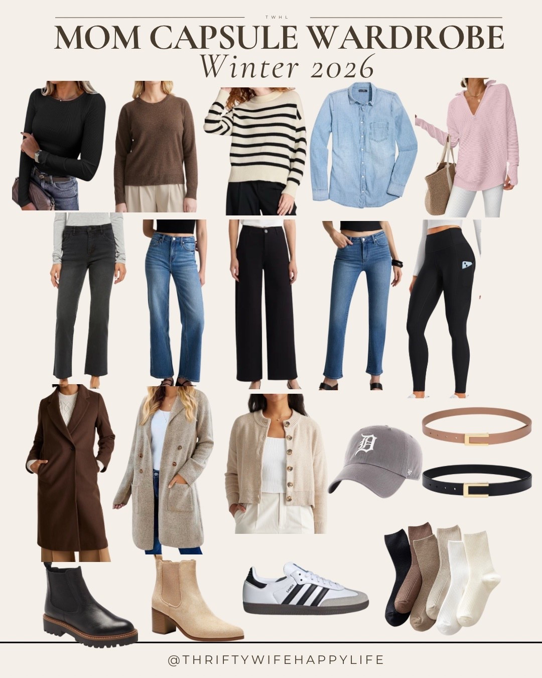 Mom-friendly winter capsule wardrobe for 2026! 

#LTKOver40 #LTKSeasonal #LTKPetite