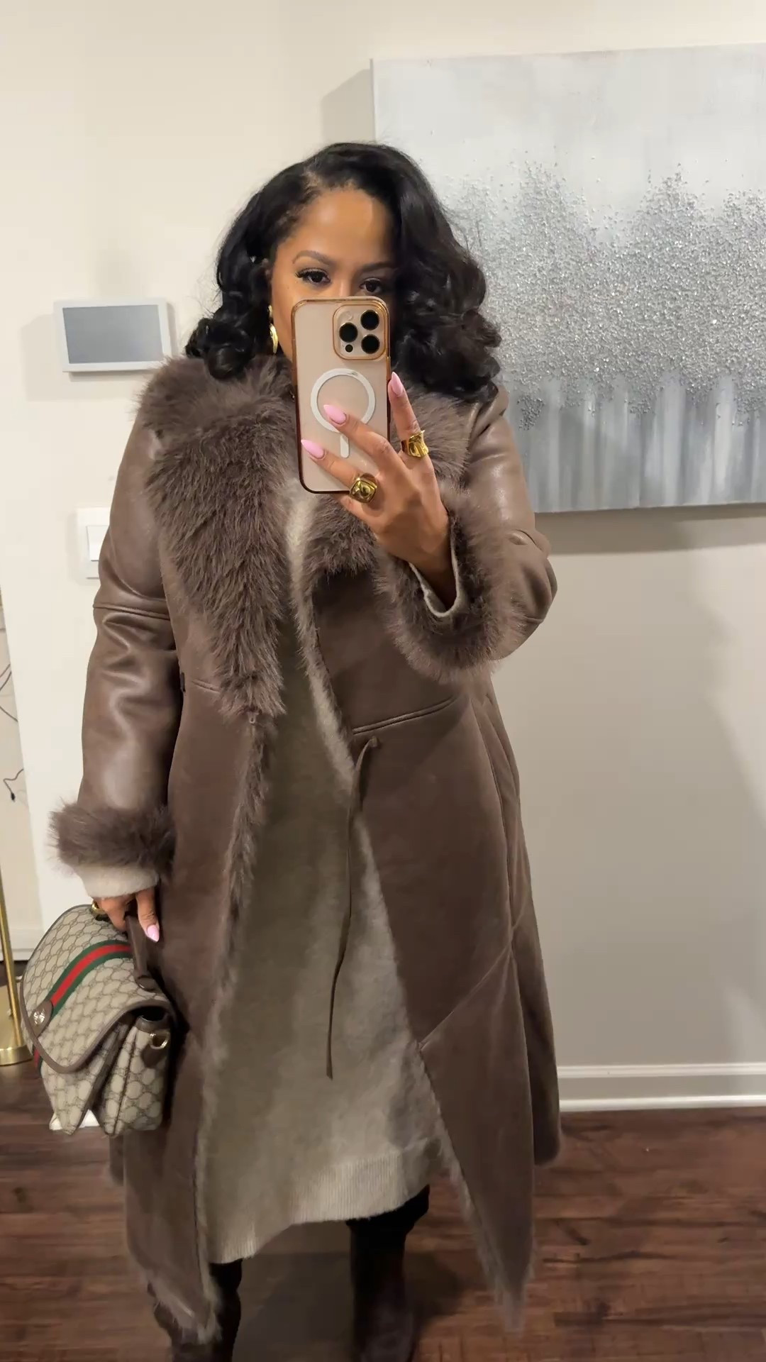 Winter Outfits. This coat from Avec Les Filles 😍 wearing a size large (XL sold out) if you are hippy size up. I can close but more comfortable probably in XL. 

#LTKdayinmylife #LTKValentine #LTKgrwm