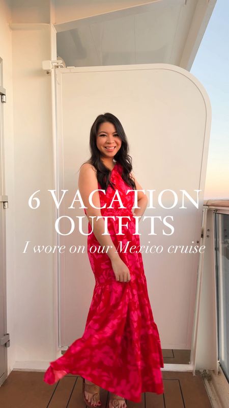 6 Vacation Outfits I wore on our Mexico Cruise! Dress, skirt, rompers, Spring outfits, vacation outfit, resort wear, Vacation sandals, beach tote, tulle dress

#LTKtravel #LTKVideo #LTKstyletip