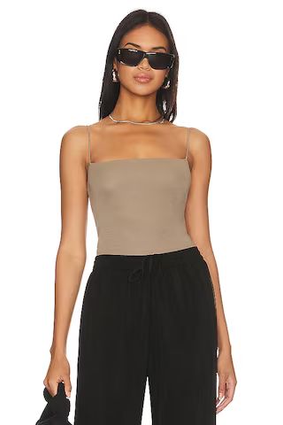 Enza Costa Essential Strappy Tank in Olive Oil from Revolve.com | Revolve Clothing (Global)